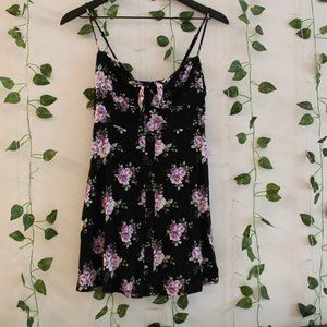Forever 21 Purple Floral Mini Dress